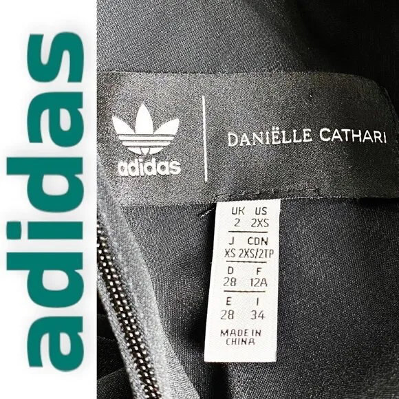 ADIDAS x DANIELLE CATHARI Sporty DC Mini Dress In Black, Size XXS