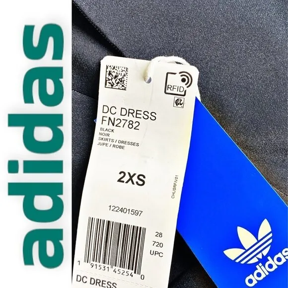 ADIDAS x DANIELLE CATHARI Sporty DC Mini Dress In Black, Size XXS