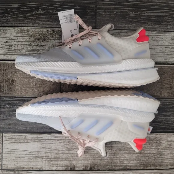 adidas X_Plrboost Beige Halo Blue Women Running Sports  Sneakers HP3143 Size 10