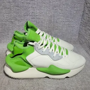 Adidas Y-3 KAIWA Men's Size US 9 White Green Athletic Running Sneakers IG1040