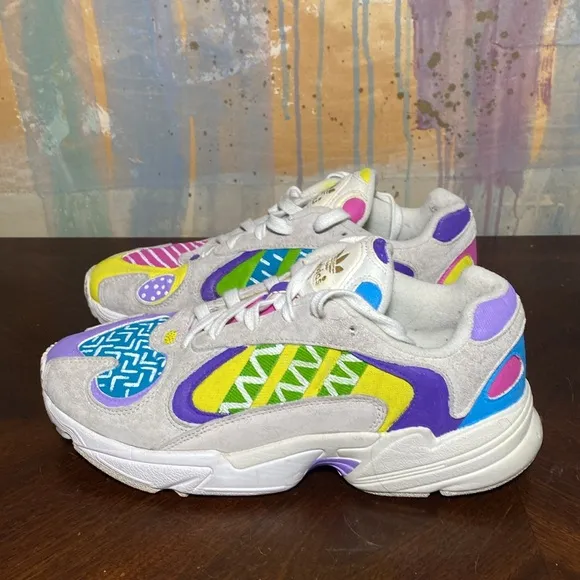 Adidas Yung-1  Multicolor  Running Sneakers Mens size 8