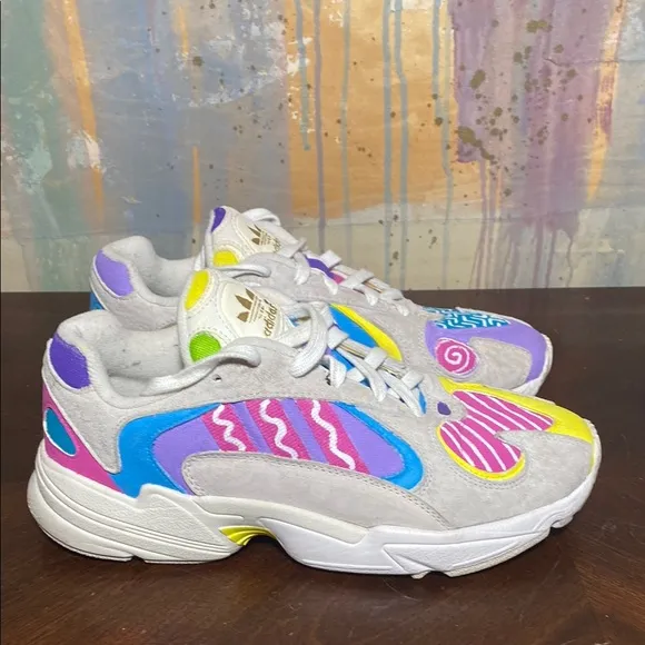 Adidas Yung-1  Multicolor  Running Sneakers Mens size 8