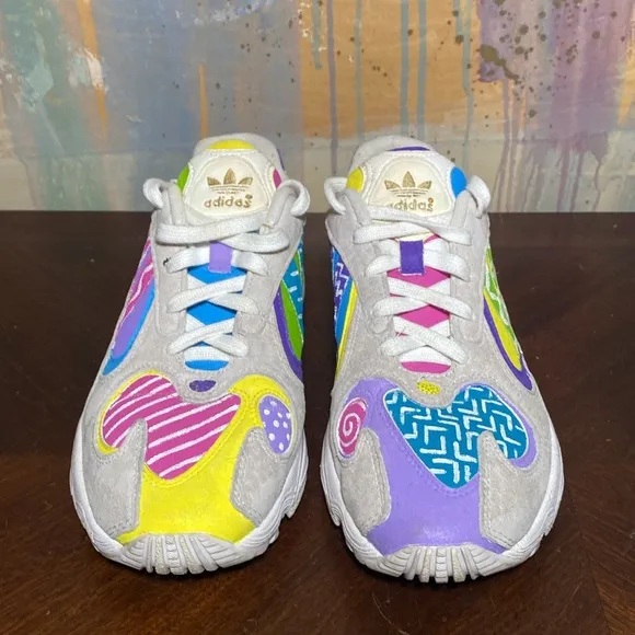 Adidas Yung-1  Multicolor  Running Sneakers Mens size 8