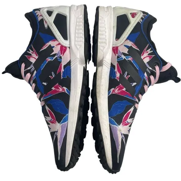 Adidas ZX Flux Floral Blue Men's Running Shoe Size 10.5 Sneakers