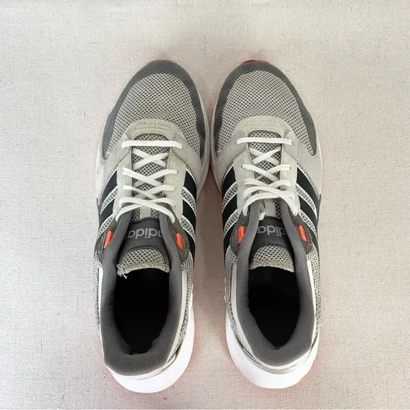 Adidas~Men’s Run‎ 90s Grey/Solar Red Athletic/Running Shoes~Sz 14