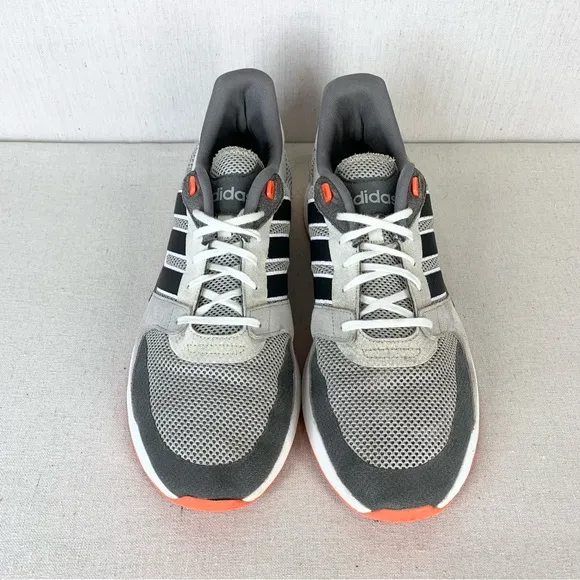 Adidas~Men’s Run‎ 90s Grey/Solar Red Athletic/Running Shoes~Sz 14