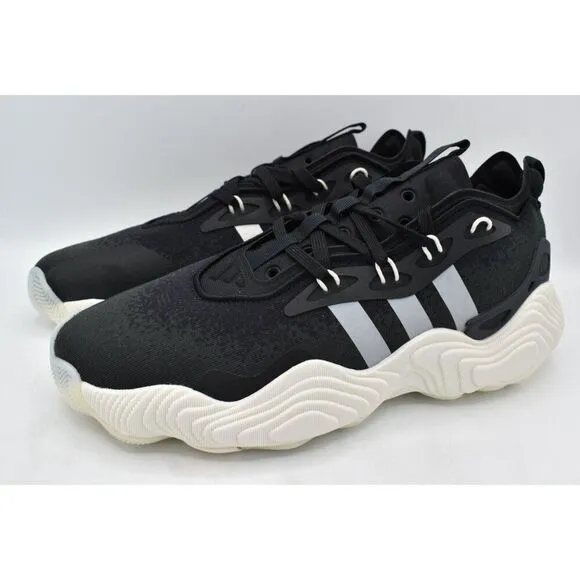 Adidas Mens Size 9.5 Trae Young 3 Black White Carbon Basketball Shoes Sneakers