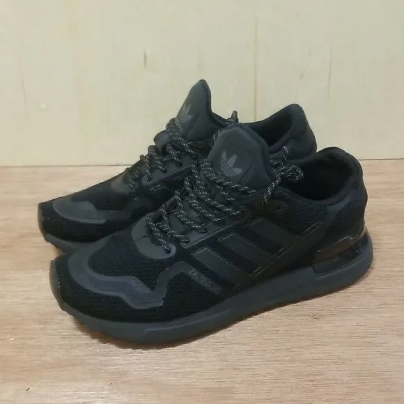 ADIDAS Originals Zx 750 Casual Shoes Triple Black Womens sz 6 1/2