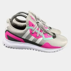 ADIDAS ORIGINALS FLEX J GS Shoes Youth Kids Girls Size 6.5 Grey Pink‎ Sneakers