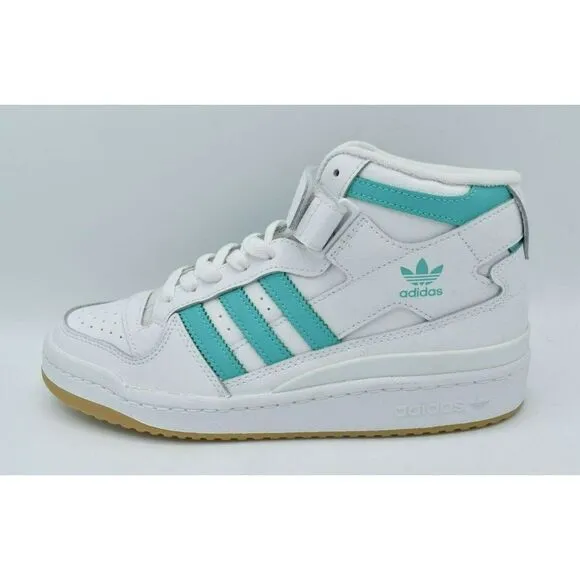 Adidas Originals Womens Size 11 Forum Mid Mint Gum White Shoes Sneakers GY3672