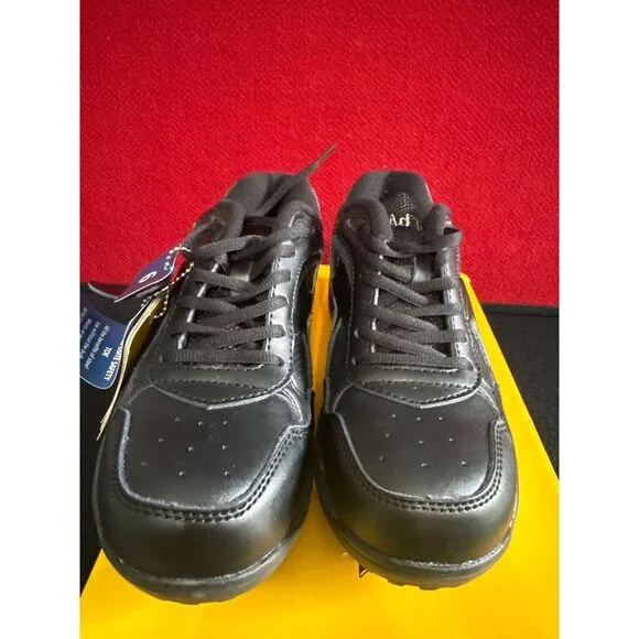 AdTec Genuine Leather Memory Foam‎ Footwear Size 6 Black. steel toe Shoes