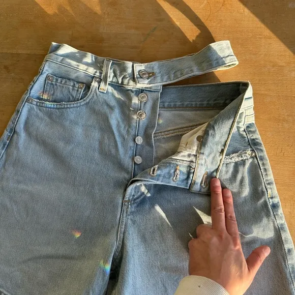 AGOLDE Broken Waistband Shorts