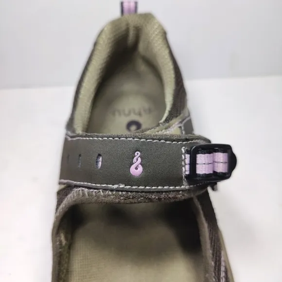 AHNU Mary Janes Olive Purple Mesh Leather Outdoor Hiking Women’s Shoes Size 9.5
