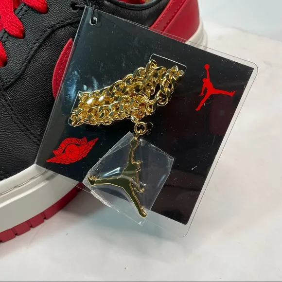 Air Jordan 1 Elevate Bred Black &amp; Red Womens Size 10 Mens 8.5 Sneakers Shoes