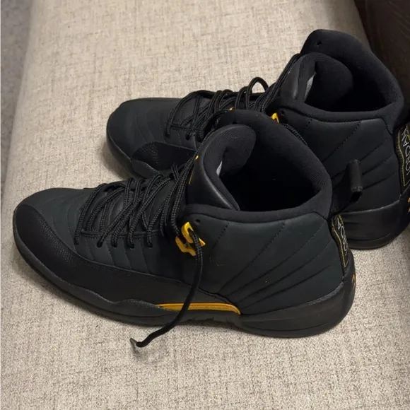 Air Jordan 12 Retro Mid Black Taxi Sneakers