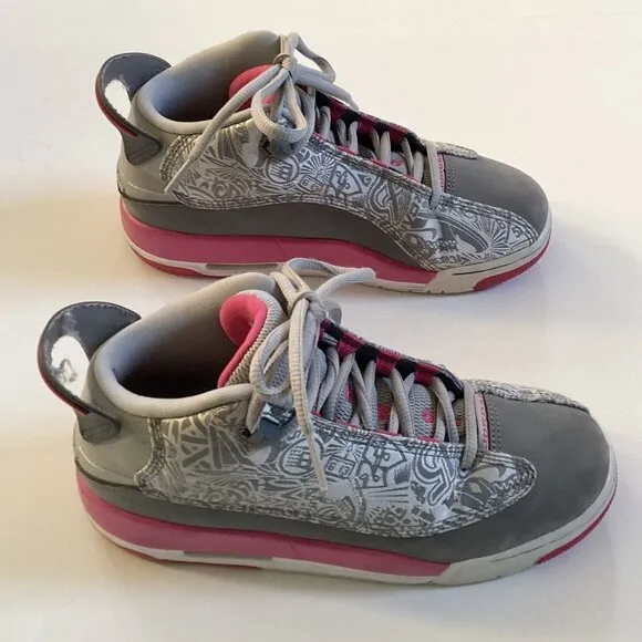 Air Jordan Pink Gray Basketball Shoes