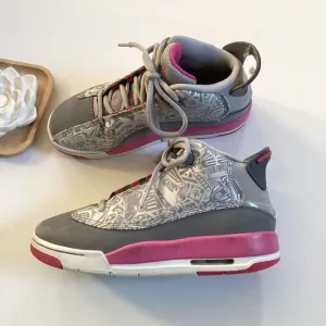Air Jordan Pink Gray Basketball Shoes