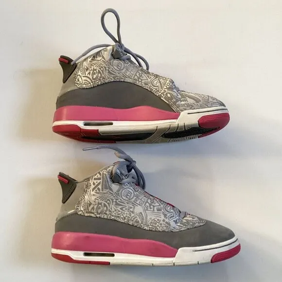 Air Jordan Pink Gray Basketball Shoes