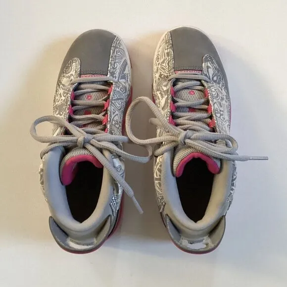 Air Jordan Pink Gray Basketball Shoes