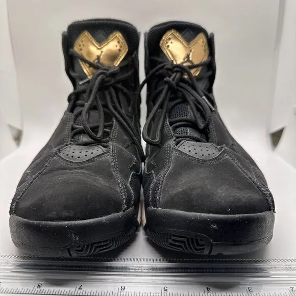 Air Jordan True Flight Basketball Shoes Black Gold Athletic‎ Sneakers Size 11