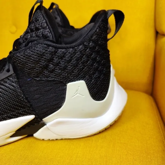 Air Jordan Why Not Zer0.2 The Family Basketball Black Sneakers Mens Shoe Size 14