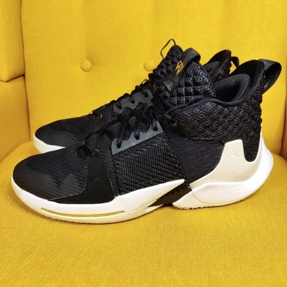 Air Jordan Why Not Zer0.2 The Family Basketball Black Sneakers Mens Shoe Size 14