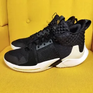 Air Jordan Why Not Zer0.2 The Family Basketball Black Sneakers Mens Shoe Size 14