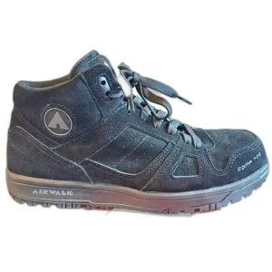 AirWalk Mens Mongo Mid Black Suede CT Comp Toe EH Work Boots Men's Sz 10 New!