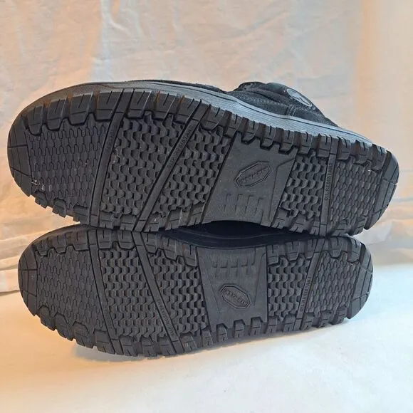 AirWalk Mens Mongo Mid Black Suede CT Comp Toe EH Work Boots Men's Sz 10 New!
