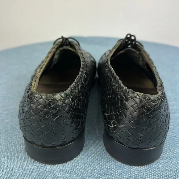 ALDO Brue Black Woven Leather Men's Oxfords Shoes Size 6.5