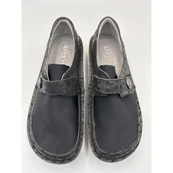 Alegria‎ by PG Lite Women's Black Slip on Comfort Shoes Den-435 size 38 (8-8.5)