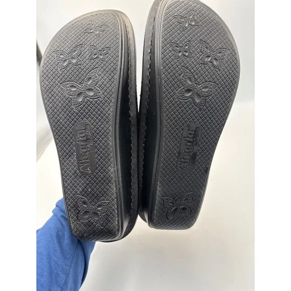 Alegria‎ by PG Lite Women's Black Slip on Comfort Shoes Den-435 size 38 (8-8.5)