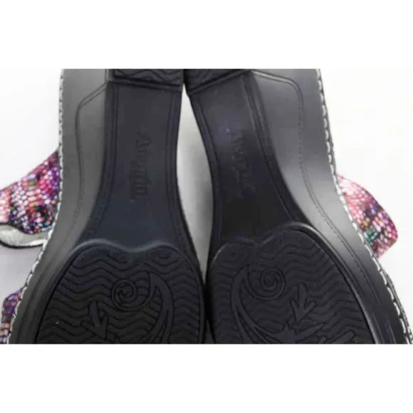 Alegria sandals shoes tectonic loti womens holographic sz eur 38 us 8-8.5
