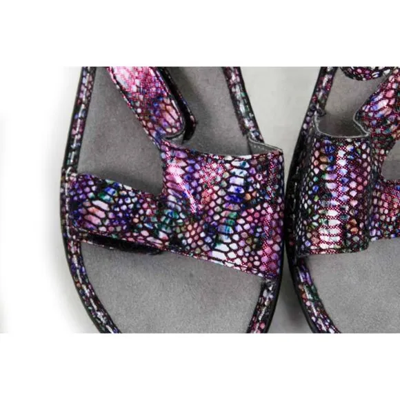 Alegria sandals shoes tectonic loti womens holographic sz eur 38 us 8-8.5
