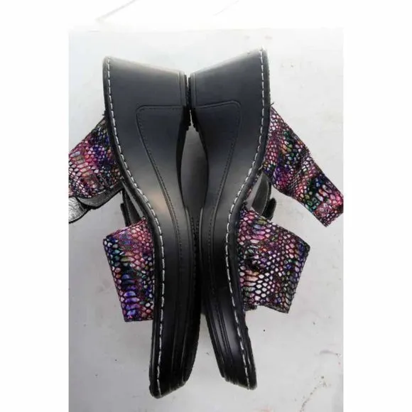 Alegria sandals shoes tectonic loti womens holographic sz eur 38 us 8-8.5