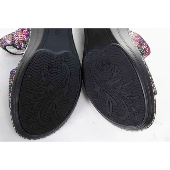Alegria sandals shoes tectonic loti womens holographic sz eur 38 us 8-8.5