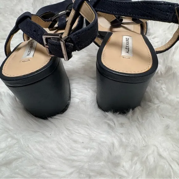 Alex Marie Navy Blue Darlena Sandals Size 6.5