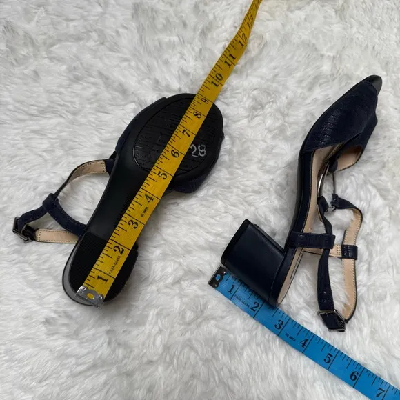 Alex Marie Navy Blue Darlena Sandals Size 6.5