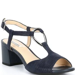 Alex Marie Navy Blue Darlena Sandals Size 6.5