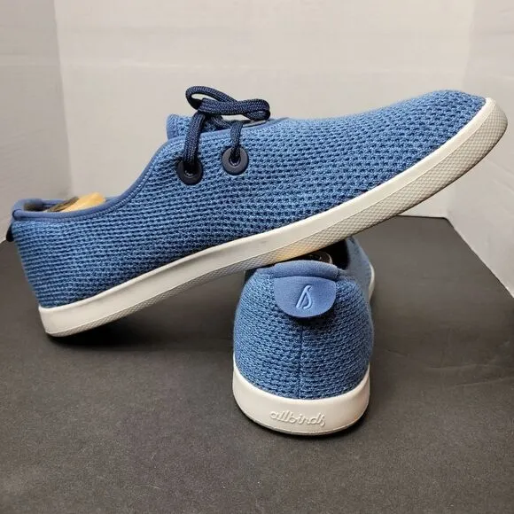Allbirds Tree Skippers Blue Wool Mens Sneakers Shoes Size 13