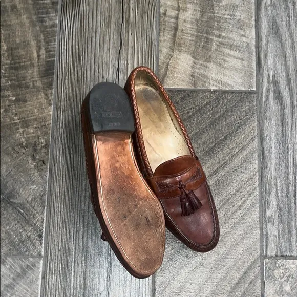 Allen Edmonds Brown Leather Slip-On Loafers