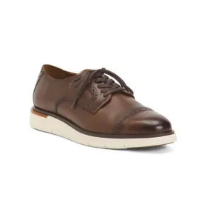 ALLEN EDMONDS Coffee Men's Leather Caleb Casual Oxford Shoes