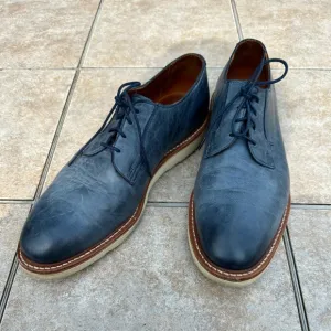 ALLEN EDMONDS Distressed Blue Leather casual/dress shoes