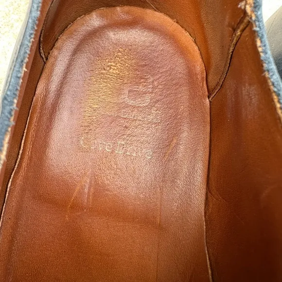 ALLEN EDMONDS Distressed Blue Leather casual/dress shoes