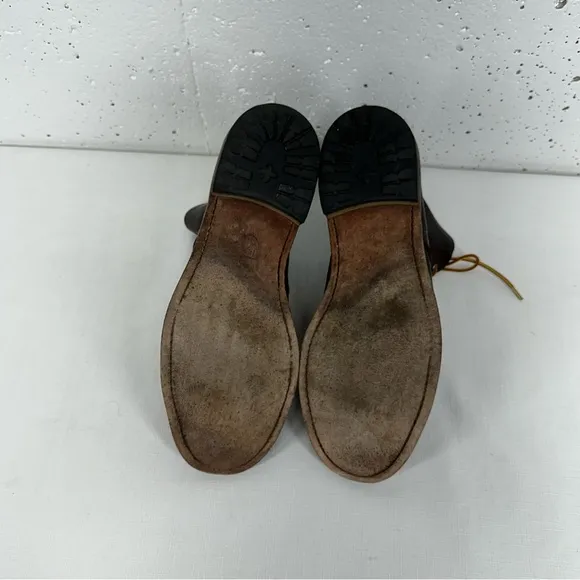 Allen Edmonds Men’s size 10 Normandy Brown Leather Cap Toe Boots