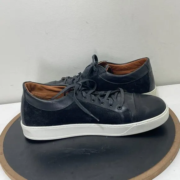 Allen Edmonds Shoes Mens 13 D Brisbane Sneaker Black Leather Casual Shoe Low