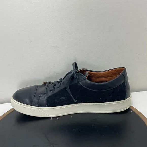 Allen Edmonds Shoes Mens 13 D Brisbane Sneaker Black Leather Casual Shoe Low
