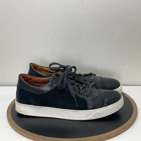 Allen Edmonds Shoes Mens 13 D Brisbane Sneaker Black Leather Casual Shoe Low