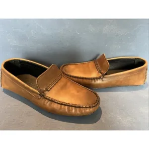 Allen Edmonds Size 8.5 3E SUPER SPORT DRIVER Leather Loafers Shoes Slip on Brown