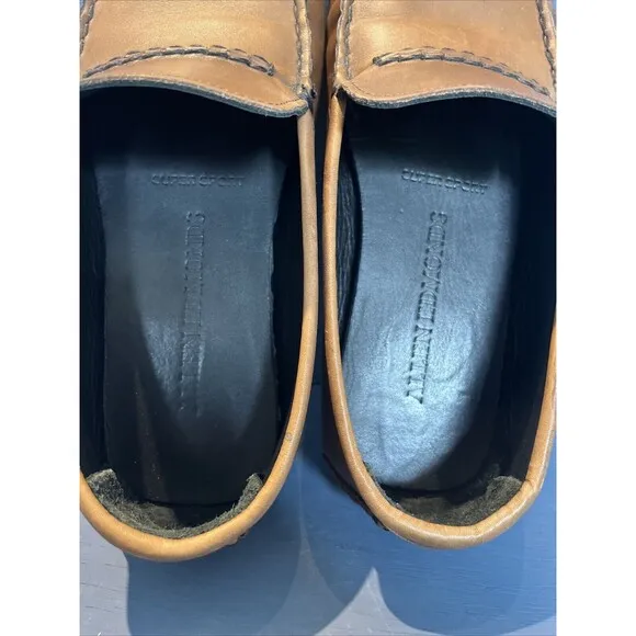 Allen Edmonds Size 8.5 3E SUPER SPORT DRIVER Leather Loafers Shoes Slip on Brown